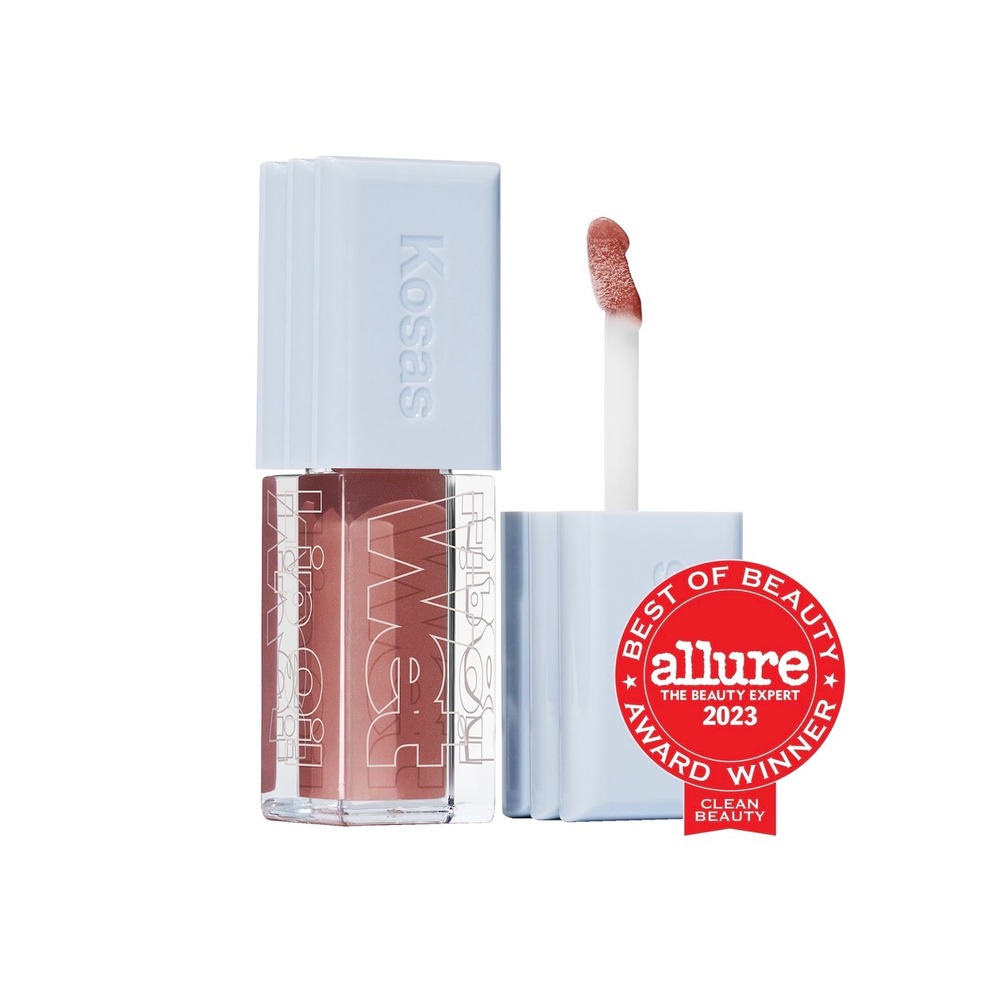 Kosas Wet Lip Oil Gloss Unbuttoned Soft Warm Blush 0.15 oz New